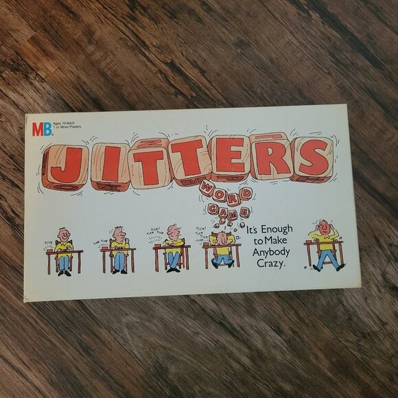 Jitters Word Game Vintage 1986 Milton Bradley Complete Family Dice Game - GUC - Picture 1 of 7